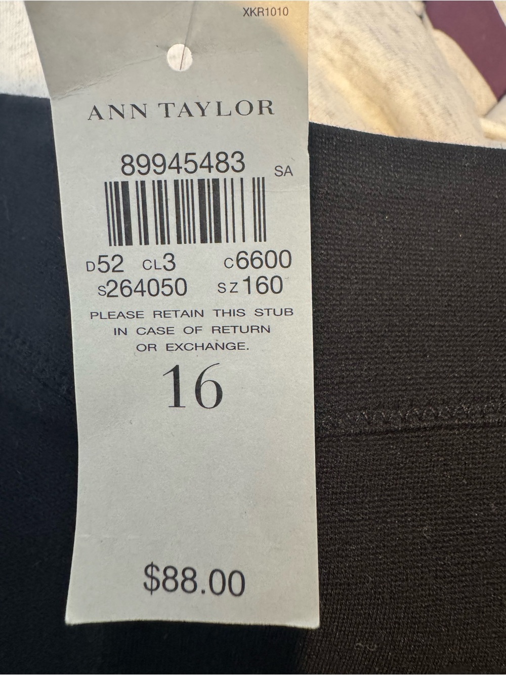Ann Taylor Black Pencil Skirt with Back Waistband - Picture 4 of 4